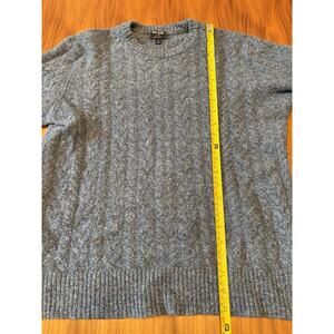 Todd Snyder Lambswool Cable-Knit Sweater Size Large Blue